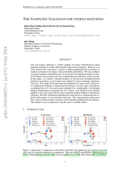 The Sampling-Gaussian for stereo matching