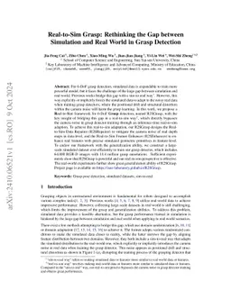 Real-to-Sim Grasp: Rethinking the Gap between Simulation and Real World
  in Grasp Detection
