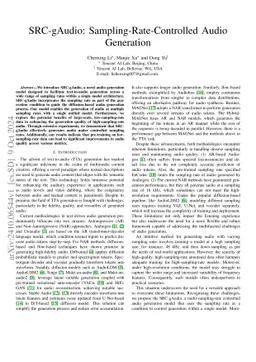 SRC-gAudio: Sampling-Rate-Controlled Audio Generation