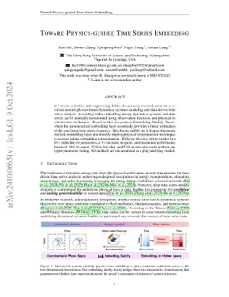 Toward Physics-guided Time Series Embedding