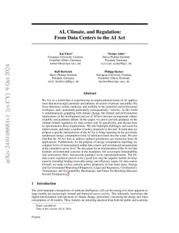 AI, Climate, and Regulation: From Data Centers to the AI Act