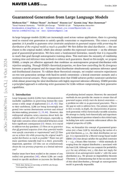 Guaranteed Generation from Large Language Models