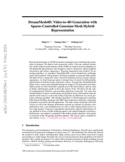 DreamMesh4D: Video-to-4D Generation with Sparse-Controlled Gaussian-Mesh
  Hybrid Representation