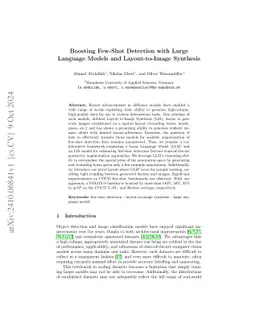 Boosting Few-Shot Detection with Large Language Models and
  Layout-to-Image Synthesis