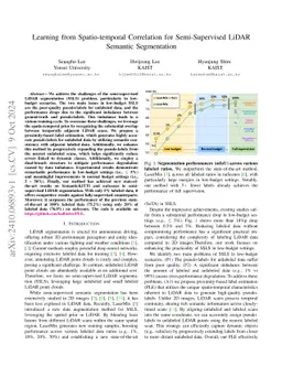 Learning from Spatio-temporal Correlation for Semi-Supervised LiDAR
  Semantic Segmentation