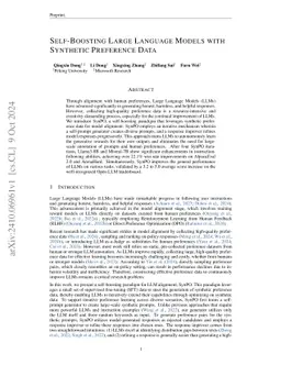 Self-Boosting Large Language Models with Synthetic Preference Data