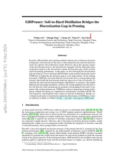 S2HPruner: Soft-to-Hard Distillation Bridges the Discretization Gap in
  Pruning