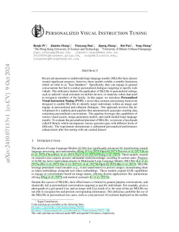 Personalized Visual Instruction Tuning