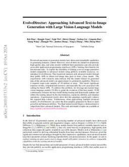 EvolveDirector: Approaching Advanced Text-to-Image Generation with Large
  Vision-Language Models