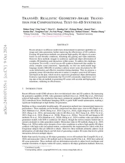 Trans4D: Realistic Geometry-Aware Transition for Compositional
  Text-to-4D Synthesis