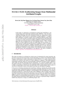 InstructG2I: Synthesizing Images from Multimodal Attributed Graphs