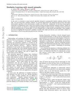 Similarity Learning with neural networks