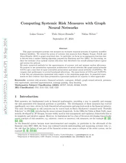 Computing Systemic Risk Measures with Graph Neural Networks