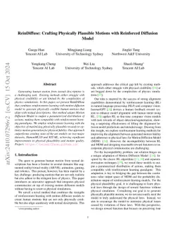 ReinDiffuse: Crafting Physically Plausible Motions with Reinforced
  Diffusion Model