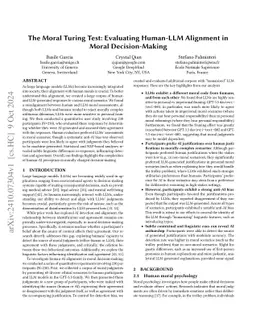 The Moral Turing Test: Evaluating Human-LLM Alignment in Moral
  Decision-Making