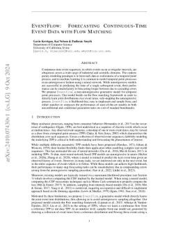 EventFlow: Forecasting Temporal Point Processes with Flow Matching