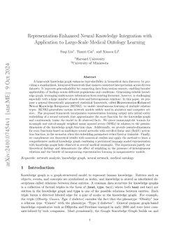 Representation-Enhanced Neural Knowledge Integration with Application to
  Large-Scale Medical Ontology Learning