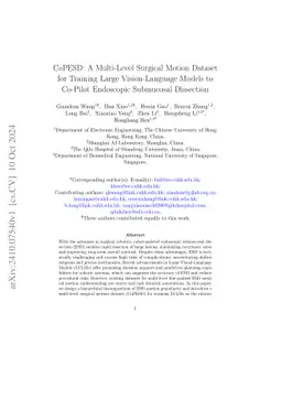 CoPESD: A Multi-Level Surgical Motion Dataset for Training Large
  Vision-Language Models to Co-Pilot Endoscopic Submucosal Dissection
