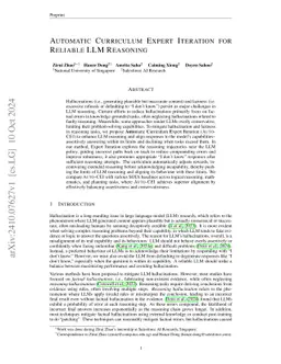 Automatic Curriculum Expert Iteration for Reliable LLM Reasoning