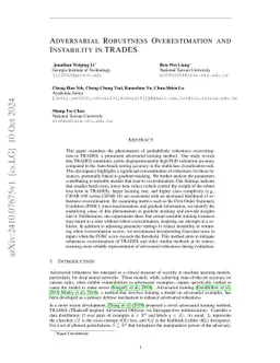 Adversarial Robustness Overestimation and Instability in TRADES