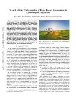 Toward a Better Understanding of Robot Energy Consumption in
  Agroecological Applications