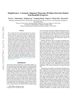 HeightFormer: A Semantic Alignment Monocular 3D Object Detection Method
  from Roadside Perspective