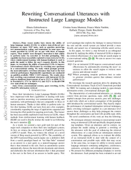 Rewriting Conversational Utterances with Instructed Large Language
  Models