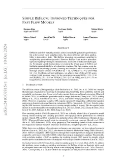 Simple ReFlow: Improved Techniques for Fast Flow Models