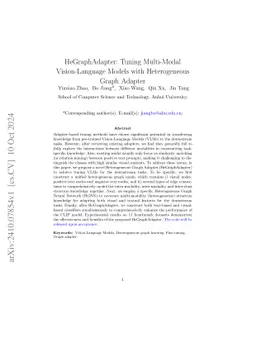 HeGraphAdapter: Tuning Multi-Modal Vision-Language Models with
  Heterogeneous Graph Adapter