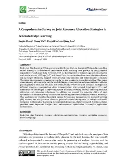 A Comprehensive Survey on Joint Resource Allocation Strategies in
  Federated Edge Learning