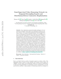 Semi-Supervised Video Desnowing Network via Temporal Decoupling Experts
  and Distribution-Driven Contrastive Regularization