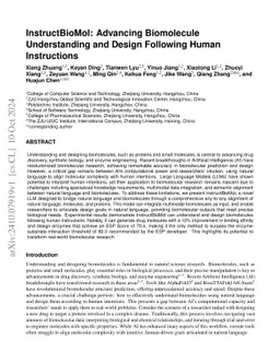 Advancing biomolecular understanding and design following human instructions