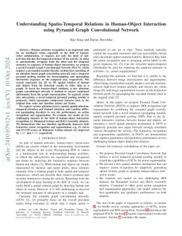 Understanding Spatio-Temporal Relations in Human-Object Interaction
  using Pyramid Graph Convolutional Network