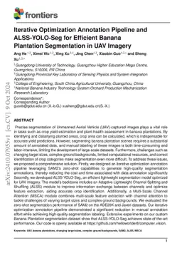 Iterative Optimization Annotation Pipeline and ALSS-YOLO-Seg for
  Efficient Banana Plantation Segmentation in UAV Imagery
