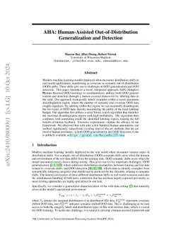 AHA: Human-Assisted Out-of-Distribution Generalization and Detection