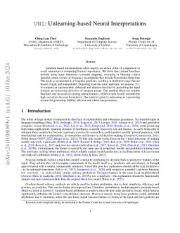 Unlearning-based Neural Interpretations