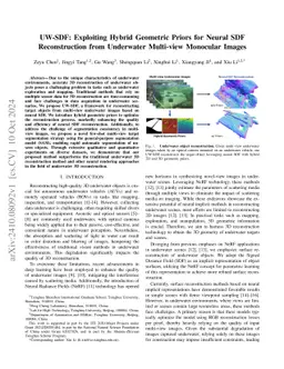 UW-SDF: Exploiting Hybrid Geometric Priors for Neural SDF Reconstruction
  from Underwater Multi-view Monocular Images