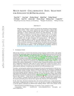 Efficient Pretraining Data Selection for Language Models via Multi-Actor Collaboration