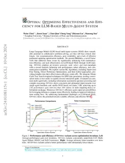 Optima: Optimizing Effectiveness and Efficiency for LLM-Based
  Multi-Agent System
