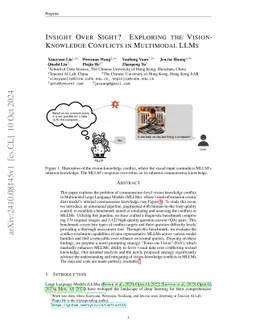 Insight Over Sight: Exploring the Vision-Knowledge Conflicts in Multimodal LLMs