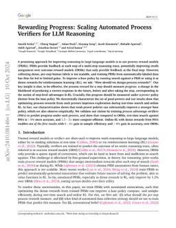 Rewarding Progress: Scaling Automated Process Verifiers for LLM
  Reasoning