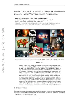 DART: Denoising Autoregressive Transformer for Scalable Text-to-Image Generation