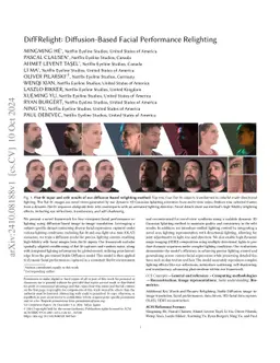 DifFRelight: Diffusion-Based Facial Performance Relighting