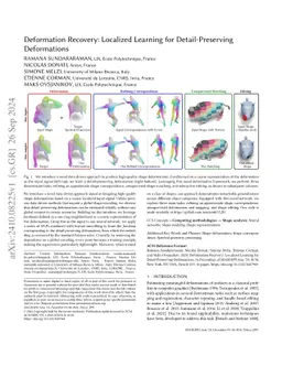 Deformation Recovery: Localized Learning for Detail-Preserving
  Deformations
