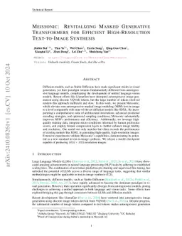 Meissonic: Revitalizing Masked Generative Transformers for Efficient High-Resolution Text-to-Image Synthesis