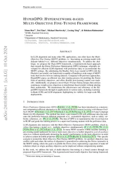 COS-DPO: Conditioned One-Shot Multi-Objective Fine-Tuning Framework