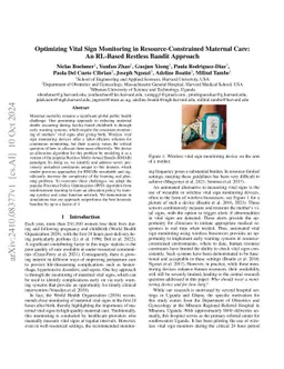 Optimizing Vital Sign Monitoring in Resource-Constrained Maternal Care:
  An RL-Based Restless Bandit Approach