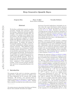 Deep Generative Quantile Bayes