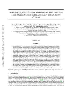 HorGait: A Hybrid Model for Accurate Gait Recognition in LiDAR Point
  Cloud Planar Projections