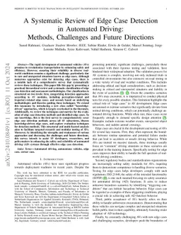 A Systematic Review of Edge Case Detection in Automated Driving:
  Methods, Challenges and Future Directions